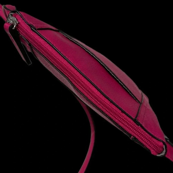 JONES NEW YORK SIGNATURE Pink Bag Crossbody Purse Adjustable Strap Vegan Leather - Picture 6 of 11